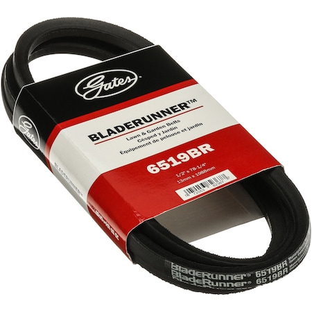 Gates 6519BR Classical V-Belt, 78.22 in Outside Length, 1/2 in Top Width, 9 millimeters Thickness 6519BR